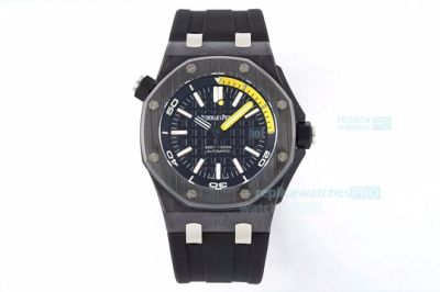 IP Factory Audemars Piguet Royal Oak Offshore 15706 All Black Carbon Fiber Watch 